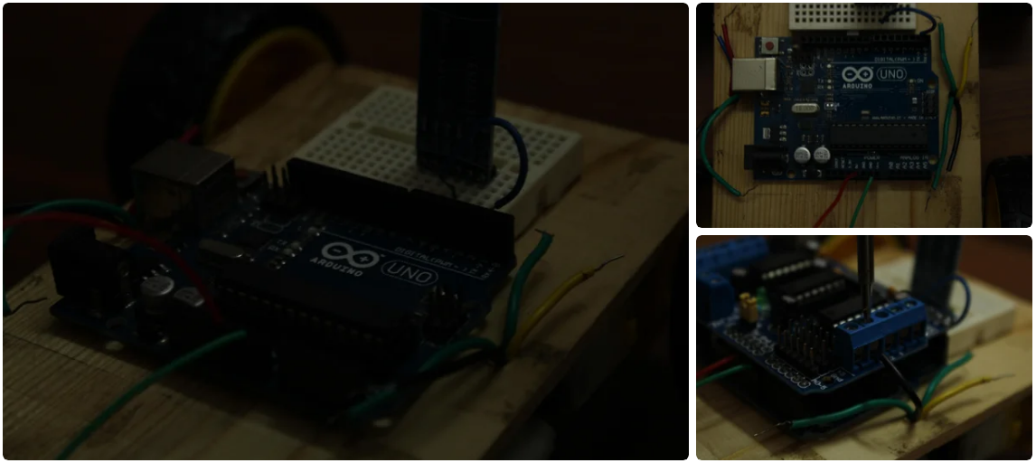 Arduino Voice Controlled Robot the Circuit